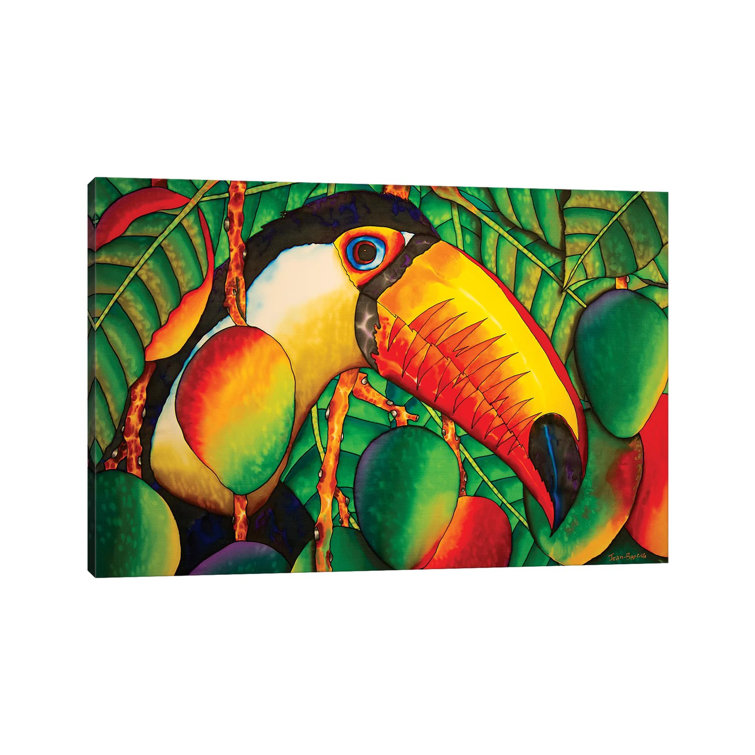Bay Isle Home Paradise Toucan by Daniel JeanBaptiste Painting on Canvas Wayfair.co.uk